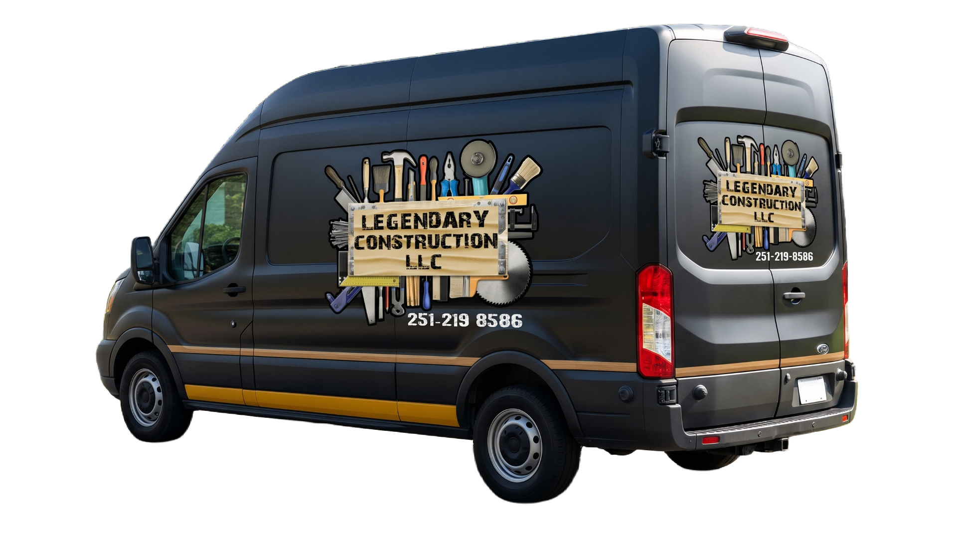 Legendary Construction LLC branded service van